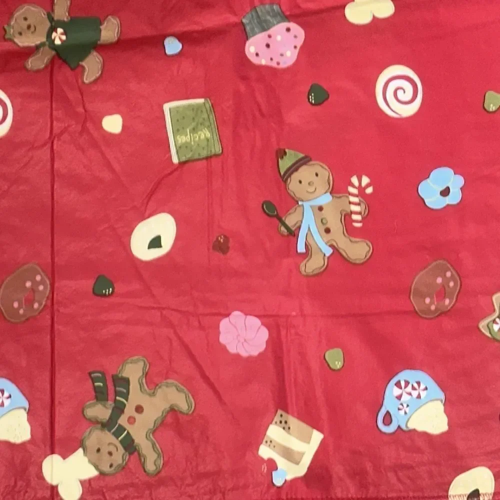 Gingerbread Waterproof Oblong Tablecloth!